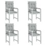 Cojines para silla respaldo bajo 4 ud tela gris claro melange von vidaXL, Kissen für Stühle und Sofas - Ref: Foro24-4002446, ...
