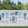 Cojines silla respaldo bajo 6 ud tela azul melange 100x50x4 cm von vidaXL, Kissen für Stühle und Sofas - Ref: Foro24-4002459,...