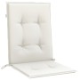 Cojines silla respaldo bajo 4 ud tela crema melange 100x50x4 cm by vidaXL, Cushions for chairs and sofas - Ref: Foro24-400245...