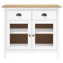 Mesita de noche Hill madera maciza de pino blanco 90x40x80 cm de vidaXL, Aparadores - Ref: Foro24-288942, Precio: 156,10 €, D...