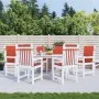Cojines silla respaldo bajo 6 ud tela rojo melange 100x50x4 cm by vidaXL, Cushions for chairs and sofas - Ref: Foro24-4002465...