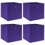 Aufbewahrungsboxen 4 Stück lila Stoff 32x32x32 cm von vidaXL, Aufbewahrungskörbe - Ref: Foro24-288353, Preis: 25,18 €, Rabatt: %