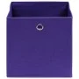 Cajas de almacenaje 4 uds tela morado 32x32x32 cm de vidaXL, Cestas para almacenaje - Ref: Foro24-288353, Precio: 24,70 €, De...