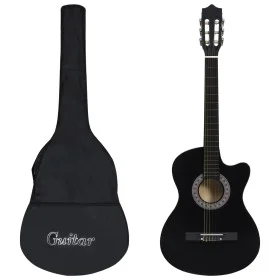 Western classical guitar set 12 pieces 6 strings black 38" by vidaXL, Guitars - Ref: Foro24-70133, Price: 89,52 €, Discount: %