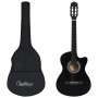 Western classical guitar set 12 pieces 6 strings black 38" by vidaXL, Guitars - Ref: Foro24-70133, Price: 91,19 €, Discount: %