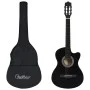 Western classical guitar set 12 pieces 6 strings black 38" by vidaXL, Guitars - Ref: Foro24-70133, Price: 89,52 €, Discount: %