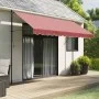 Tela de cenefa de toldo de repuesto rayas burdeos 3,5 m de vidaXL, Toldos - Ref: Foro24-367775, Precio: 13,67 €, Descuento: %