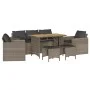 Set de muebles de jardín 6 pzas y cojines ratán sintético gris by vidaXL, Garden sets - Ref: Foro24-3213557, Price: 534,20 €,...