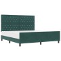Estructura de cama Verde oscuro 180 x 200 cm Terciopelo