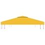 Toldo de cenador 2 niveles 310 g/m² 3x3 m amarillo