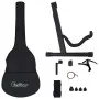 Western classical guitar set 12 pieces 6 strings black 38" by vidaXL, Guitars - Ref: Foro24-70133, Price: 89,52 €, Discount: %