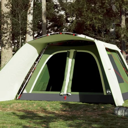 Tienda familiar con porche 9 personas apertura rápida verde de vidaXL, Tiendas de campaña - Ref: Foro24-4004213, Precio: 272,...