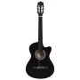 Set de guitarra clásica occidental 12 pzas 6 cuerdas negra 38" de vidaXL, Guitarras - Ref: Foro24-70133, Precio: 89,44 €, Des...