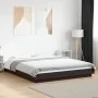 Bed frame with LED lights black engineered wood 160x200cm by vidaXL, Beds and slatted bases - Ref: Foro24-3281085, Price: 217...