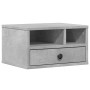 Betongrauer Druckerständer aus Holzwerkstoff, 40 x 32 x 22,5 cm von vidaXL, Drucker unterstützt - Ref: Foro24-840607, Preis: ...