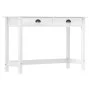 Hill console table with 2 pine wood drawers 110x45x74 cm by vidaXL, Side tables - Ref: Foro24-288992, Price: 91,19 €, Discoun...