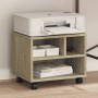 Druckerständer mit Sonoma-Eichenrädern 41x32x34,5 cm von vidaXL, Drucker unterstützt - Ref: Foro24-840613, Preis: 48,19 €, Ra...
