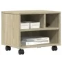 Druckerständer mit Sonoma-Eichenrädern 41x32x34,5 cm von vidaXL, Drucker unterstützt - Ref: Foro24-840613, Preis: 47,29 €, Ra...