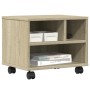 Druckerständer mit Sonoma-Eichenrädern 41x32x34,5 cm von vidaXL, Drucker unterstützt - Ref: Foro24-840613, Preis: 48,19 €, Ra...