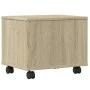 Druckerständer mit Sonoma-Eichenrädern 41x32x34,5 cm von vidaXL, Drucker unterstützt - Ref: Foro24-840613, Preis: 47,29 €, Ra...
