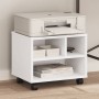 Druckerständer mit Rollen weiß 41x32x34,5 cm von vidaXL, Drucker unterstützt - Ref: Foro24-840611, Preis: 39,46 €, Rabatt: %
