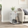 Beistelltisch mit weißen Holzwerkstoffrädern 50x30x55 cm von vidaXL, Seitentische - Ref: Foro24-840569, Preis: 42,63 €, Rabat...