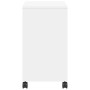 Side table with white engineered wood wheels 50x30x55 cm by vidaXL, Side tables - Ref: Foro24-840569, Price: 42,63 €, Discoun...