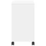 Side table with white engineered wood wheels 50x30x55 cm by vidaXL, Side tables - Ref: Foro24-840569, Price: 45,33 €, Discoun...