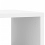 Side table with white engineered wood wheels 50x30x55 cm by vidaXL, Side tables - Ref: Foro24-840569, Price: 42,63 €, Discoun...