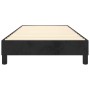 Estructura de cama sin colchón terciopelo negro 80x200 cm