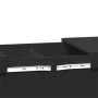Black engineered wood coffee table 100x55x40 cm by vidaXL, Coffee table - Ref: Foro24-840871, Price: 74,61 €, Discount: %