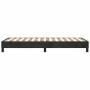 Estructura de cama sin colchón terciopelo negro 80x200 cm