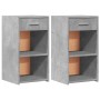 Nachttische 2 Stück betongraues Holzwerkstoff 35x34x65 cm von vidaXL, Nachttische - Ref: Foro24-840583, Preis: 65,22 €, Rabat...