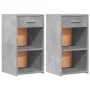 Nightstands 2 pcs concrete gray engineered wood 35x34x65 cm by vidaXL, Nightstands - Ref: Foro24-840583, Price: 64,35 €, Disc...