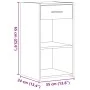 Nightstands 2 pcs concrete gray engineered wood 35x34x65 cm by vidaXL, Nightstands - Ref: Foro24-840583, Price: 64,35 €, Disc...