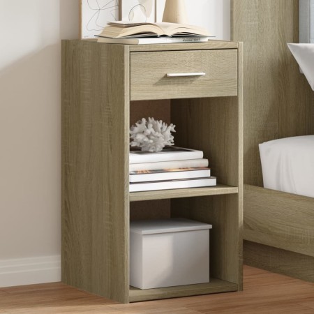 Nachttische, 2 Stück, Holzwerkstoff, Sonoma-Eiche, 35 x 34 x 65 cm von vidaXL, Nachttische - Ref: Foro24-840581, Preis: 64,26...