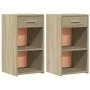 Nightstands 2 pcs engineered wood Sonoma oak 35x34x65 cm by vidaXL, Nightstands - Ref: Foro24-840581, Price: 63,42 €, Discoun...