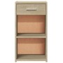 Mesitas noche 2 uds madera ingeniería roble Sonoma 35x34x65 cm de vidaXL, Mesitas de noche - Ref: Foro24-840581, Precio: 66,13 €