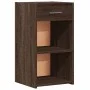 Mesita de noche madera de ingeniería marrón roble 35x34x65 cm de vidaXL, Mesitas de noche - Ref: Foro24-840588, Precio: 45,75...