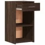 Mesita de noche madera de ingeniería marrón roble 35x34x65 cm de vidaXL, Mesitas de noche - Ref: Foro24-840588, Precio: 45,75...