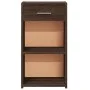 Mesita de noche madera de ingeniería marrón roble 35x34x65 cm de vidaXL, Mesitas de noche - Ref: Foro24-840588, Precio: 45,75...