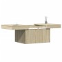 Mesa de centro madera de ingeniería roble Sonoma 80x55x40 cm