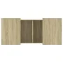 Sonoma oak engineered wood coffee table 80x55x40 cm by vidaXL, Coffee table - Ref: Foro24-840865, Price: 61,00 €, Discount: %