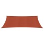 Toldo de vela HDPE terracota 160 g/m² 2x3,5 m