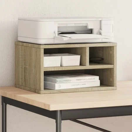 Soporte impresora madera ingeniería roble Sonoma 40x32x22,5 cm by vidaXL, Printer supports - Ref: Foro24-840599, Price: 41,41...