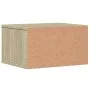 Druckerständer aus Eichenholz, Ingenieurwesen, Sonoma, 40x32x22,5 cm. von vidaXL, Drucker unterstützt - Ref: Foro24-840599, P...