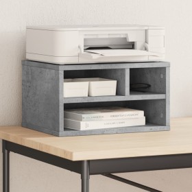 Soporte impresora madera ingeniería gris hormigón 40x32x22,5 cm by vidaXL, Printer supports - Ref: Foro24-840600, Price: 29,6...