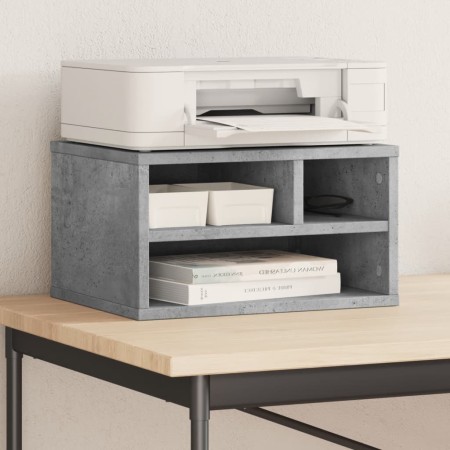 Soporte impresora madera ingeniería gris hormigón 40x32x22,5 cm by vidaXL, Printer supports - Ref: Foro24-840600, Price: 29,6...