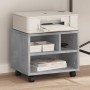 Druckerständer mit Betonrädern in Grau, 41x32x34,5 cm. von vidaXL, Drucker unterstützt - Ref: Foro24-840614, Preis: 37,29 €, ...