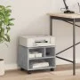 Druckerständer mit Betonrädern in Grau, 41x32x34,5 cm. von vidaXL, Drucker unterstützt - Ref: Foro24-840614, Preis: 36,68 €, ...